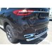 HAVAL F7X 2019-н.в. защита заднего бампера двойная труба d60/d42 из нержавеющей стали